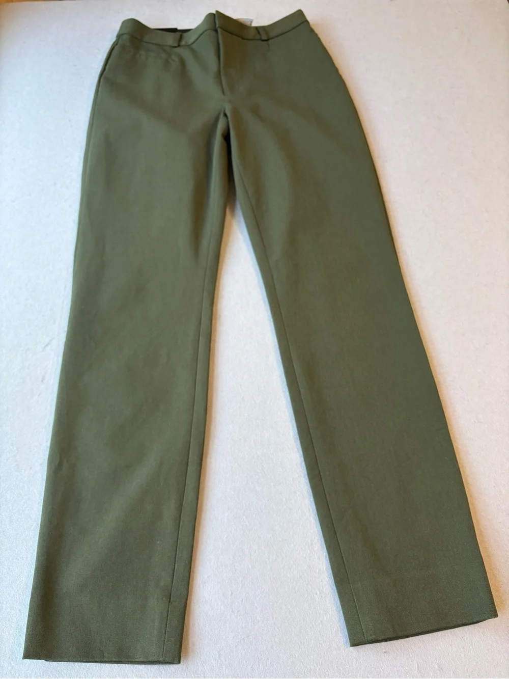 Banana Republic High-Rise Sloan Trouser Pant Olive Cropped Straight-Leg Sz 6 NWT